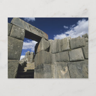 Carte Postale Pérou, Cuzco, forteresse de Sacsayhuaman, bon exem