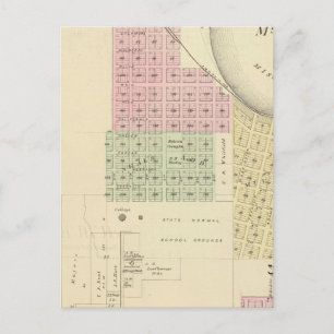 Carte Postale Pérou et Mont Vernon, Nebraska