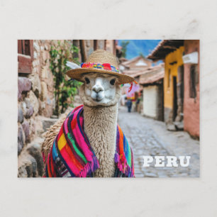 Carte Postale Pérou Llama