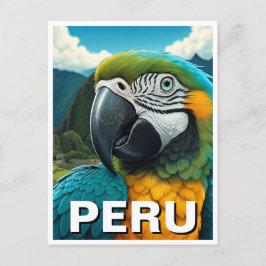 Carte Postale Pérou Macaw