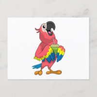 Perroquet & Noix de coco avec paille