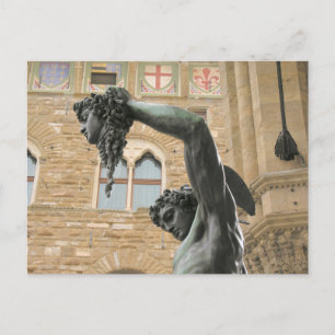 Carte Postale Persée avec la tête de Medusa Florence, Italie