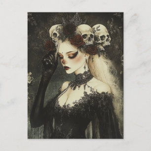 Carte Postale Persephone Reine du monde clandestin gothique