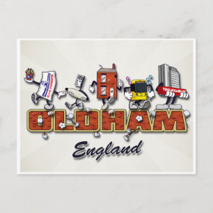 Carte Postale Personnage de dessin animé d'Oldham