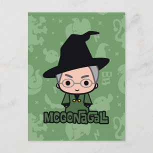 Carte Postale Personnage de dessin animé du professeur McGonagal