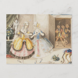 Carte Postale Personnages de 'Cosi fan tutte' par Mozart, 1840