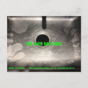 Carte Postale Personnalisable Déplacement, changement de nom, d'