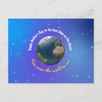 Personnalisable Fête des Mères nouveauté Terre