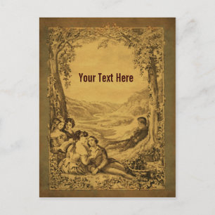 Carte postale personnalisable Pique-nique Couples 