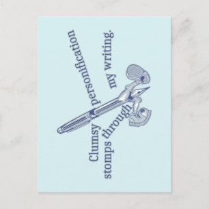 Carte Postale Personnalisation Drôle Ecriture Créative