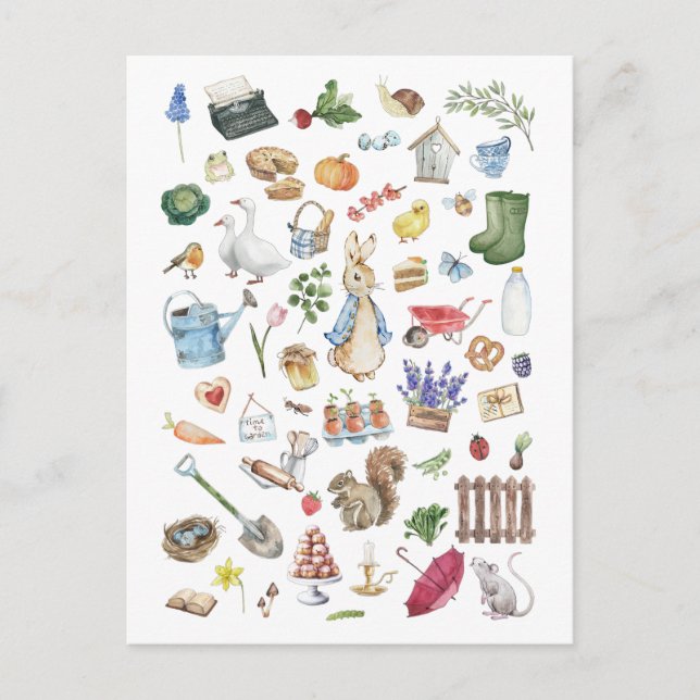 Carte Postale personnalisation peter le lapin (Devant)