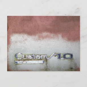 Carte Postale personnalisé de luxe rose et blanc