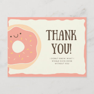 Carte Postale Personnalisé - Drôle Merci de dessert de beigne ro