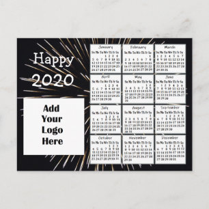 Carte Postale Personnalisé Happy 2020 Nouvel An Personnalisé