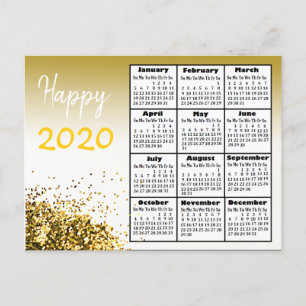 Carte Postale Personnalisé Happy 2020 Nouvel An Personnalisé