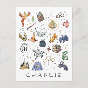 Carte Postale Personnalisé   Icônes HARRY POTTER™
