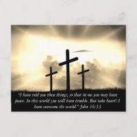 Personnalisé J'ai surmonté le monde Jean 16:33 Bib