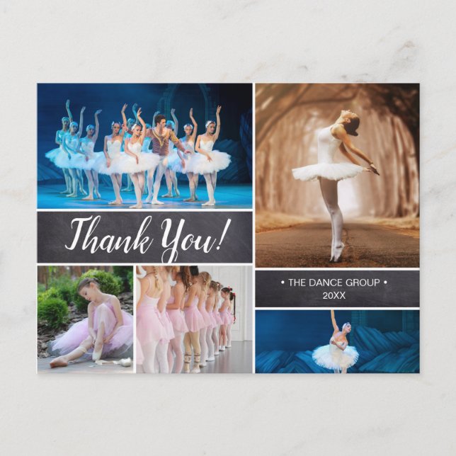 Carte Postale Personnalisé, Parrain de danse Merci (Devant)