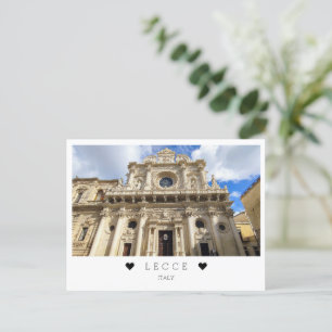 Carte Postale Personnalisé, une vue de Lecce, Pouilles, Italie