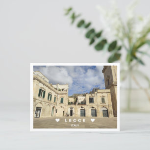 Carte Postale Personnalisé, une vue de Lecce, Pouilles, Italie P