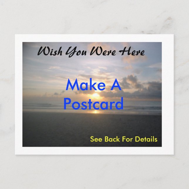 Carte postale personnalisée (Devant)