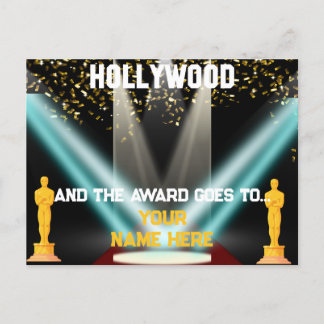 Carte postale personnalisée à Hollywood