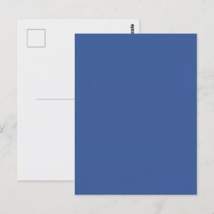 Carte postale personnalisée Bleu Entreprise