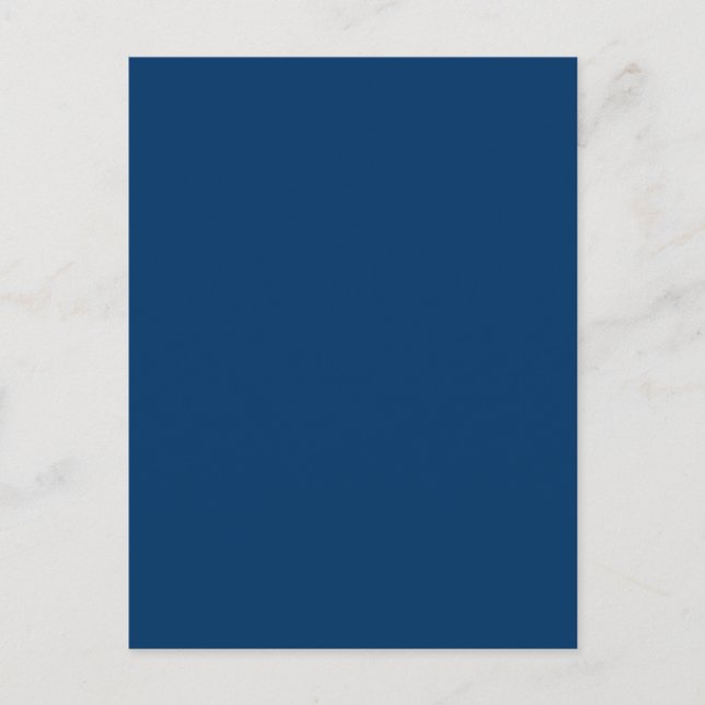 Carte postale personnalisée bleue de minuit - Comm (Devant)