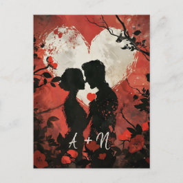 Carte postale personnalisée Couple Valentine's Day