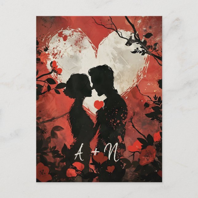 Carte postale personnalisée Couple Valentine's Day (Devant)