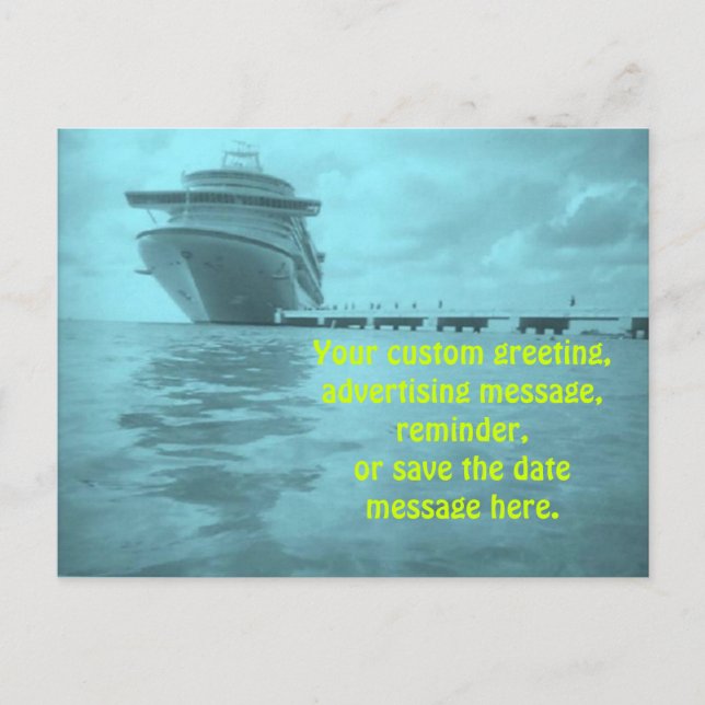 Carte postale personnalisée Croisière Amour Vie (Devant)