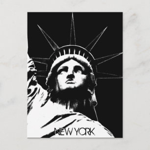 Carte postale personnalisée de l'état de Liberty N