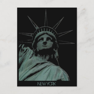 Carte postale personnalisée de l'état de Liberty N