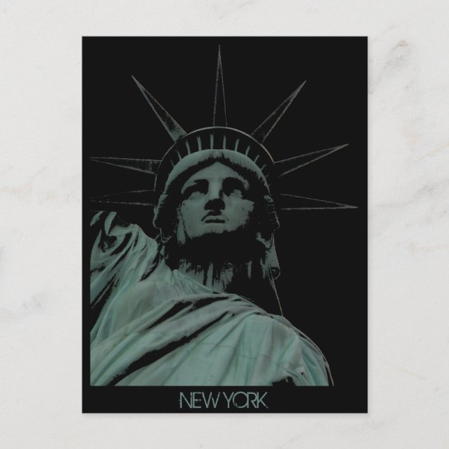Carte postale personnalisée de l'état de Liberty N (Devant)