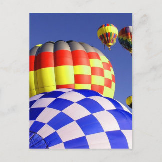 Carte postale personnalisée des ballons à air chau