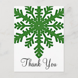 Carte postale personnalisée Green Snowflon D2
