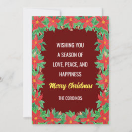 Carte postale personnalisée "Joyeux Noël"