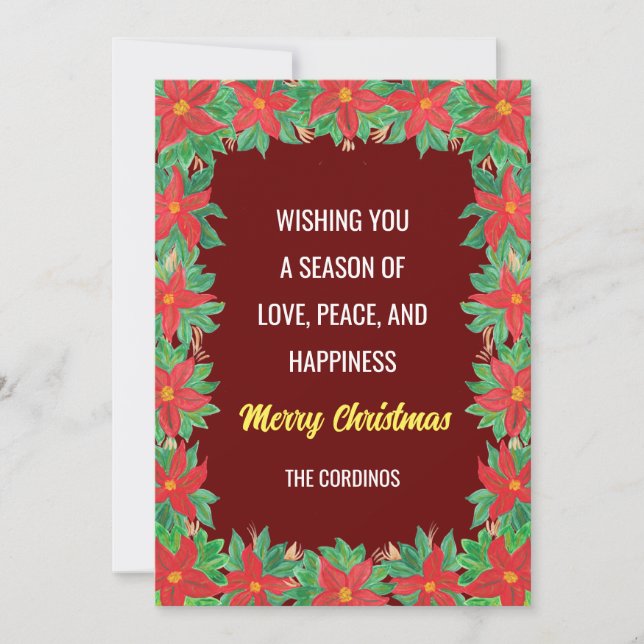 Carte postale personnalisée "Joyeux Noël" (Devant)