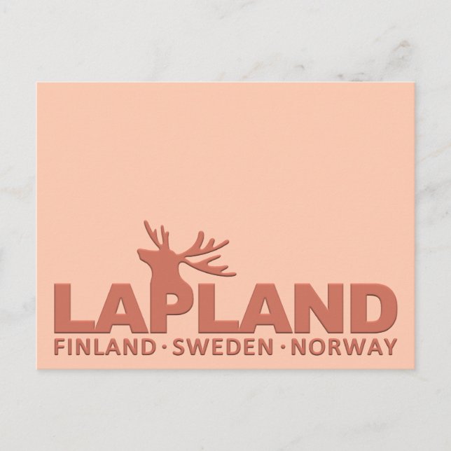 Carte postale personnalisée LAPLAND (Devant)