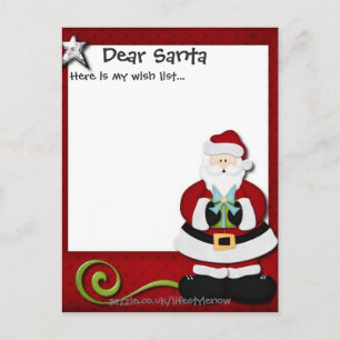 Carte postale personnalisée - Liste de souhaits ro