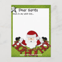 Carte postale personnalisée - Liste de souhaits ve