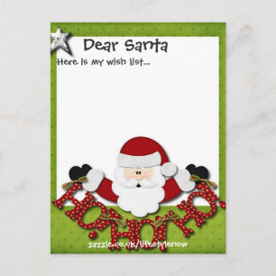 Carte postale personnalisée - Liste de souhaits ve