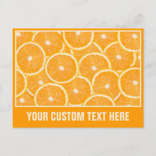 Carte postale personnalisée Oranges