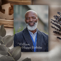 Carte postale personnalisée pour anniversaire avec