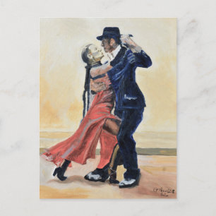 Carte postale personnalisée pour danseurs de tango