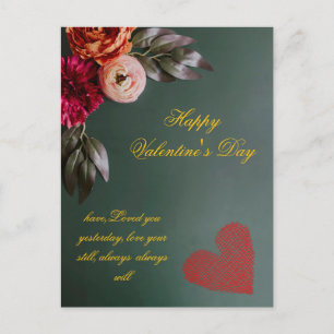 Carte postale personnalisée pour la Saint-Valentin