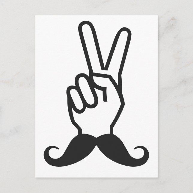 Carte postale personnalisée pour Moustache gagnant (Devant)