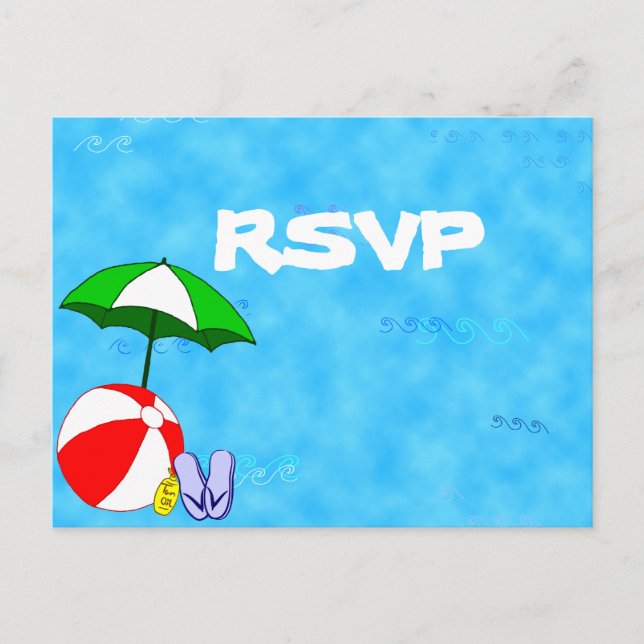 Carte postale personnalisée RSVP (Devant)