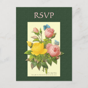 Carte postale personnalisée RSVP Botanical Rose Ye