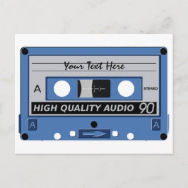 Carte postale personnalisée sur bande de cassettes